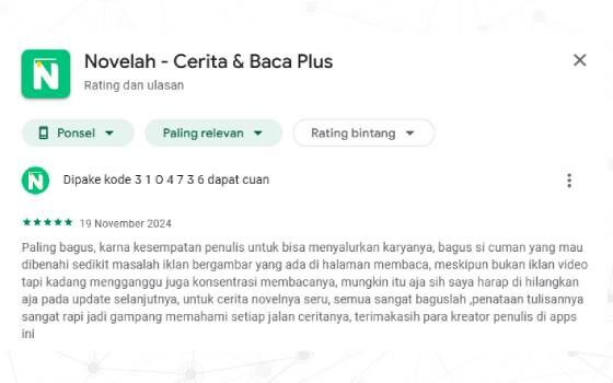 Aplikasi Novelah Penghasil Uang Gratis Ae4dc