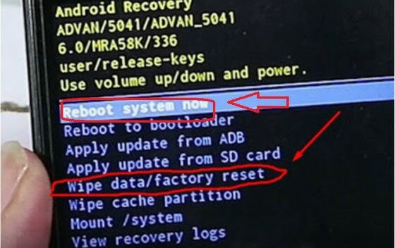 Cara Hard Reset HP Advan Reboot System 1d847