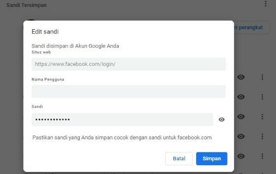 Cara Mengetahui Password Facebook Yang Tersimpan Di Google Chrome 3f95c