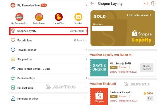 Voucher Gratis Ongkir Shopee Loyalty 470ab