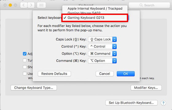 use windows keyboard on mac