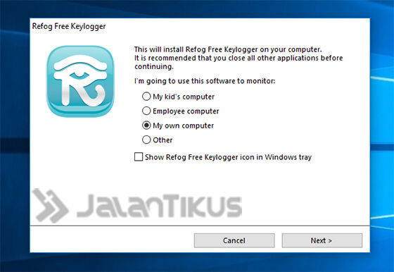 Cara Install Keylogger