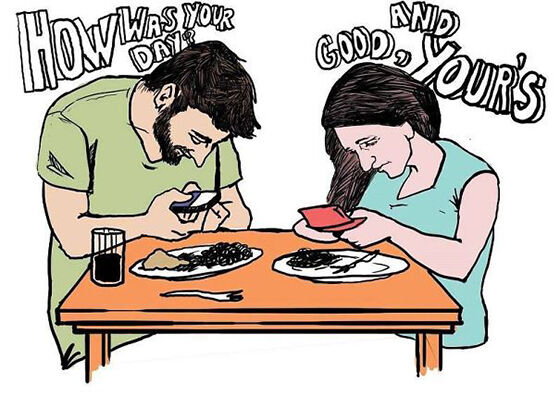 Ilustrasi Menyedihkan Dampak Smartphone 21