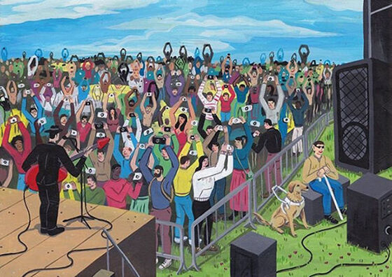 Ilustrasi Pecandu Media Sosial 4