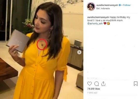 Aurel Dan Azriel Belikan Ashanty Kalung Bvlgari 2455b