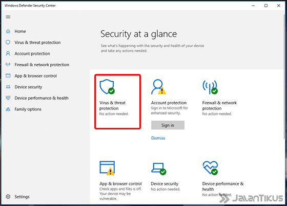 Cara Mematikan Windows Defender Windows 10 Settings 02 57cd5
