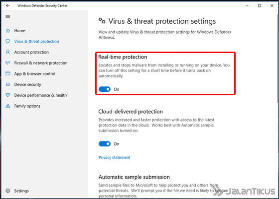 Cara Mematikan Windows Defender Windows 10 Settings 04 8ab4b