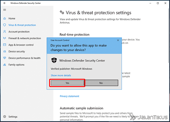 Cara Mematikan Windows Defender Windows 10 Settings 05 Fd0b0