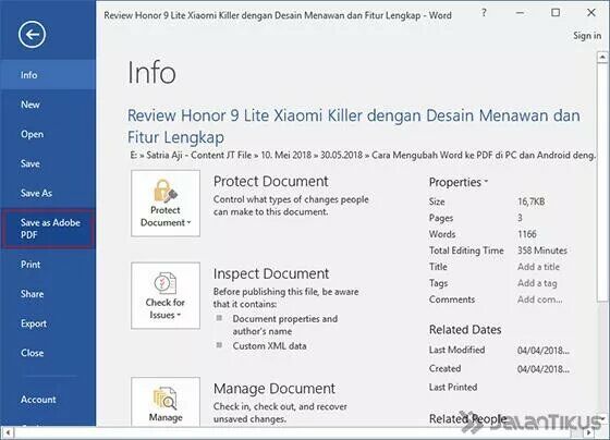 Cara Mengubah Word Ke Pdf Di Hp 0c63d