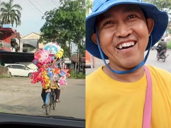 Viral Pria Lulusan S2 Yang Memilih Menjadi Penjual Balon Alasannya Bikin Sedih10 700 6fe79