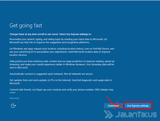 Cara Install Windows 10 10 77193