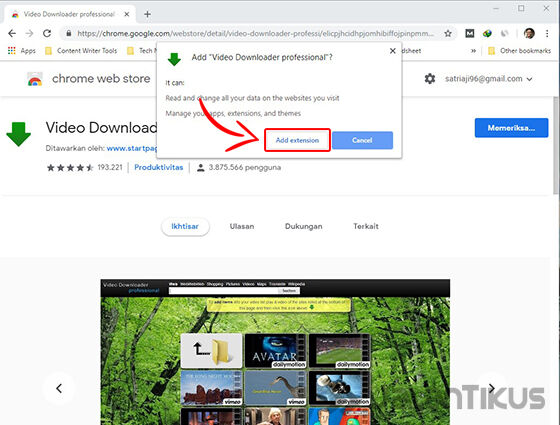 Cara download video dari youtube