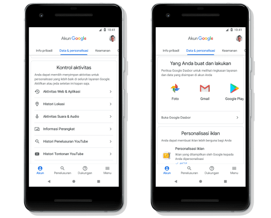 Pembaruan Akun Google 2 5dacc