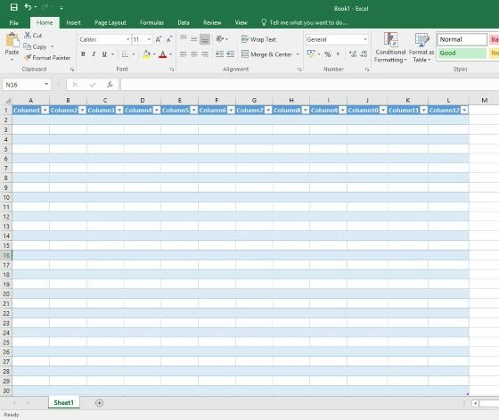 Cara Membuat Tabel Di Excel D 337d8