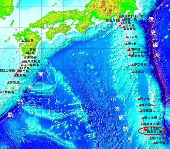 Lokasi Munculnya Pulau Baru Di Jepang Adefb