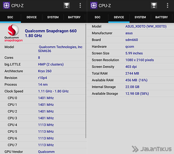 Chipset Asus Zenfone Max Pro M1 A9671