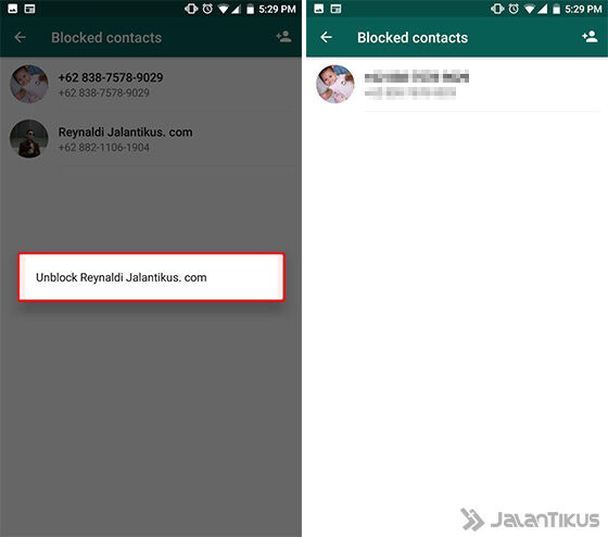 Cara Membuka Blokir Wa Orang Yang Memblokir Kita Terbaru Jalantikus