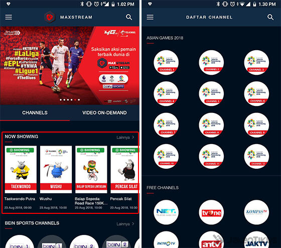Cara Live Streaming Asian Games 2018 Maxstream 02 19936