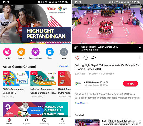 Cara Live Streaming Asian Games 2018 Vidio 04 C5716
