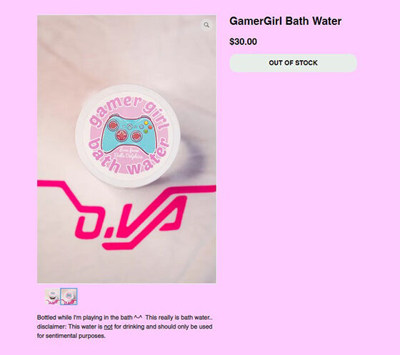 Gamergirl Bath Water 98544
