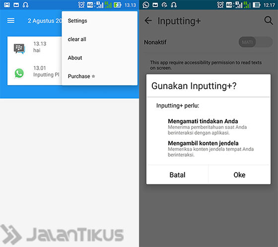 Aktifkan Inputting Plus Di Aksesibilitas