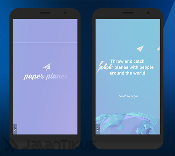 Tampilan Awal Paper Planes