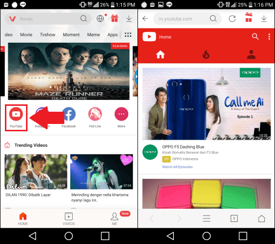 cara download video youtube di android