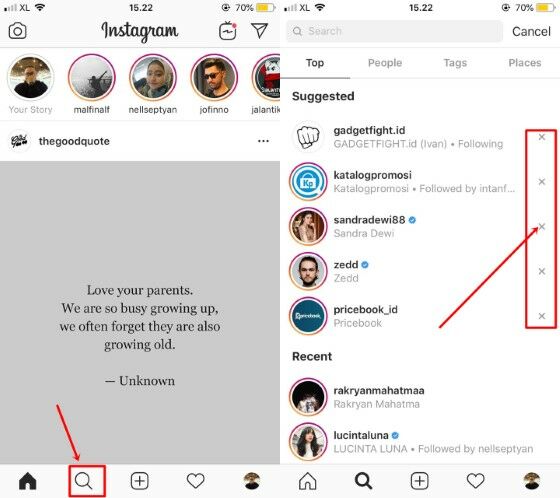 Cara Cepat Menghapus Pencarian Di Instagram Sampai Bersih | Jalantikus
