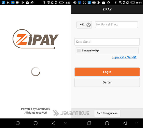 Dapat Pulsa Gratis Dari Aplikasi Zipay 0