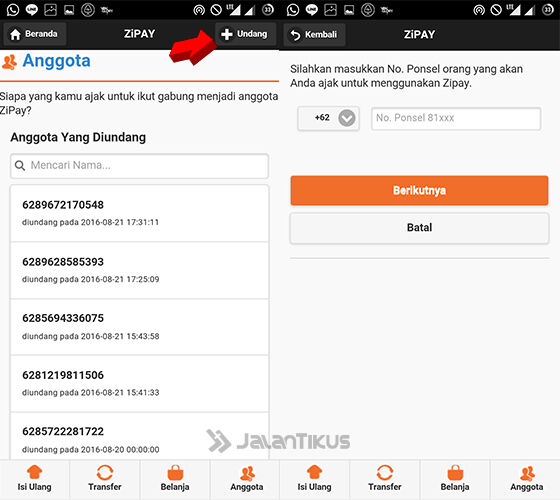 Dapat Pulsa Gratis Dari Aplikasi Zipay 2