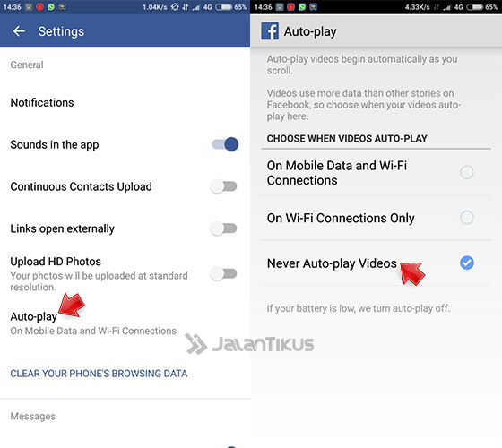 Mematikan Autoplay Video Facebook Di Android 2