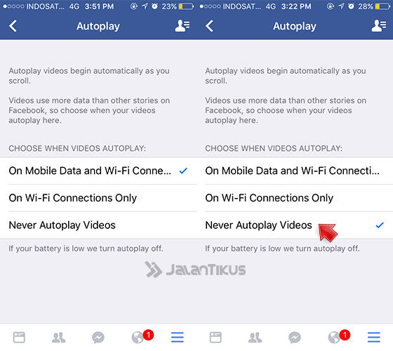 Mematikan Autoplay Video Facebook Di Iphone 4