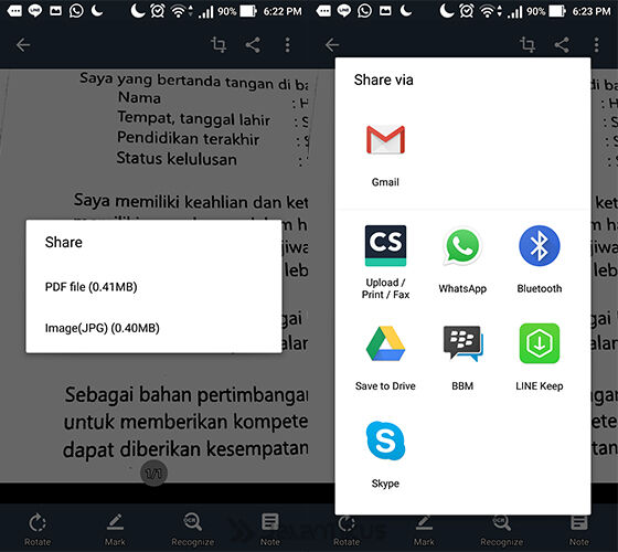 Ubah Android Jadi Scanner 5