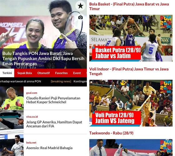 Aplikasi Berita Olahraga 2
