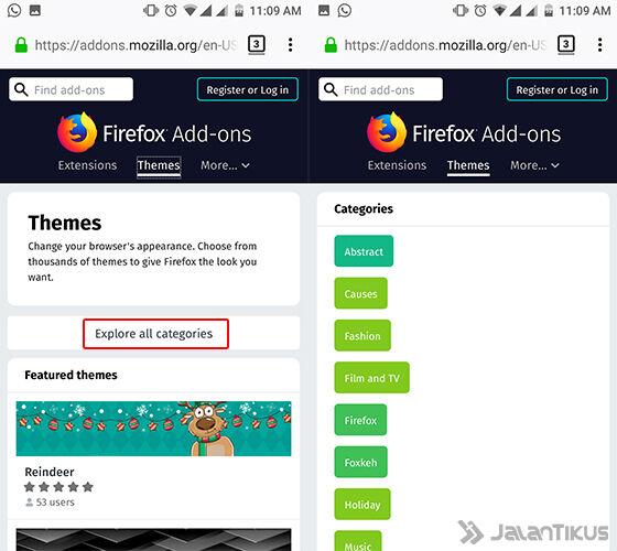 Cara Mengubah Tampilan Browser Android 2