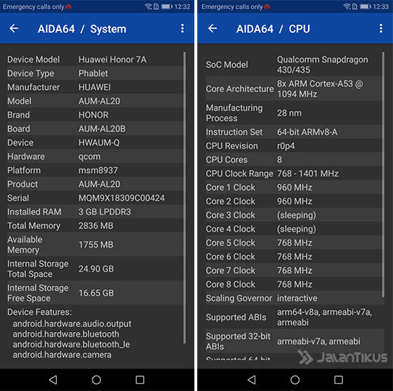 Honor 7a Benchmark Antutu F67fa