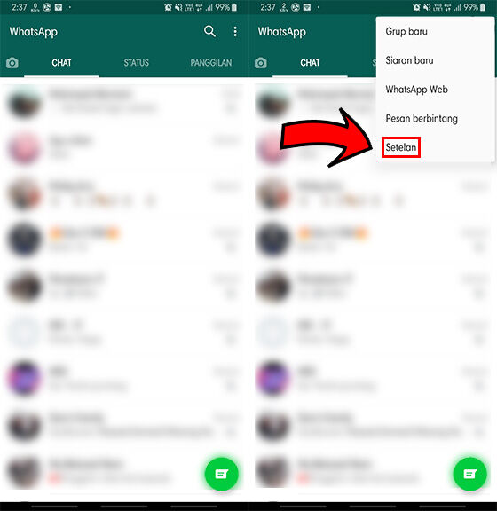 Cara merubah tema pada whatsapp