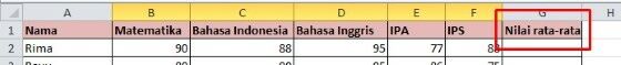 Cara Menghitung Rata Rata Ke Samping Di Excel 136ca