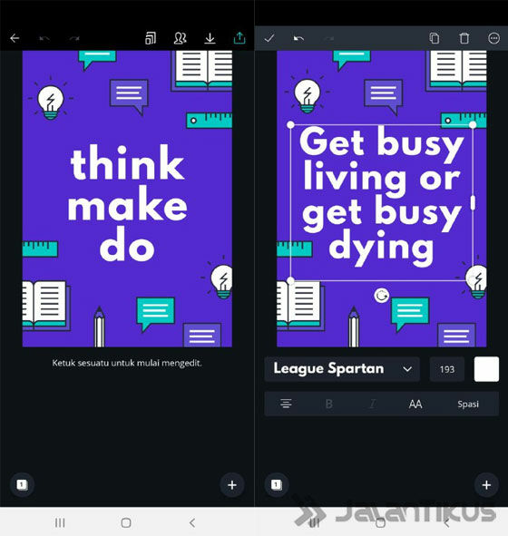  Cara  Membuat Poster  di  HP  Laptop JalanTikus com