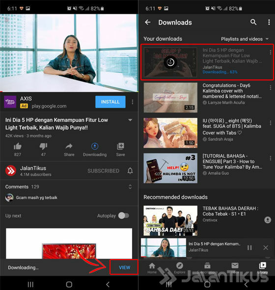 Cara Menyimpan Video dari YouTube ke Galeri HP Android Tanpa Aplikasi ...