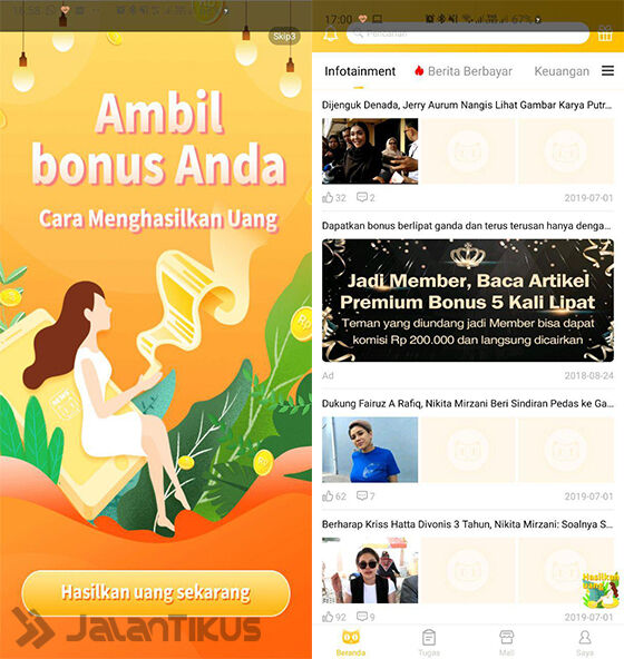 Cara Mendapatkan Uang Gratis Newscat 01 110f1