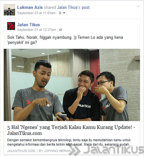 Saya Perlu Facebook Untuk Promo