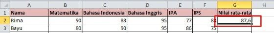 Cara Cepat Menghitung Rata Rata Di Excel 9f2ff
