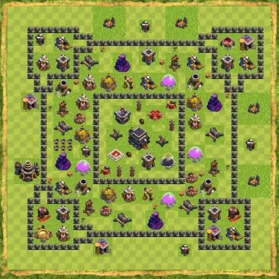 Base Defense Coc Th 9 12