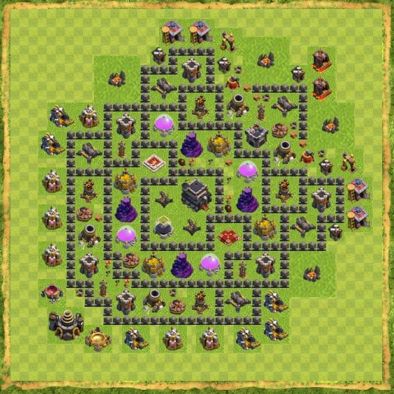 Base Defense Coc Th 9 17