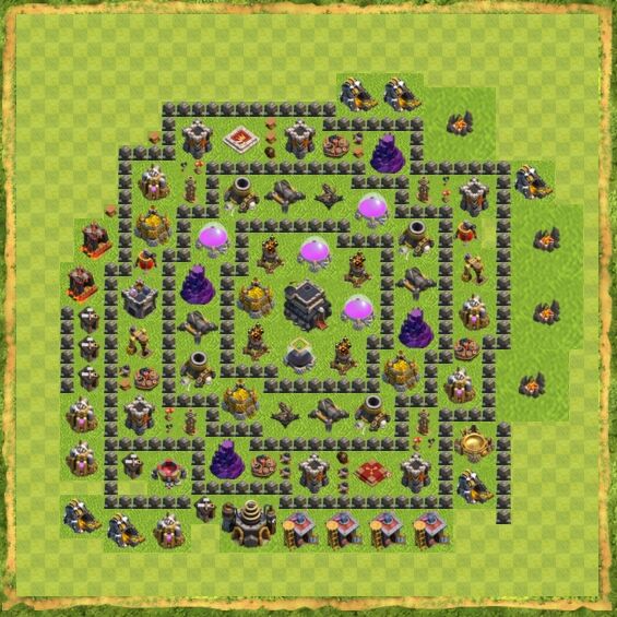Base Defense Coc Th 9 25