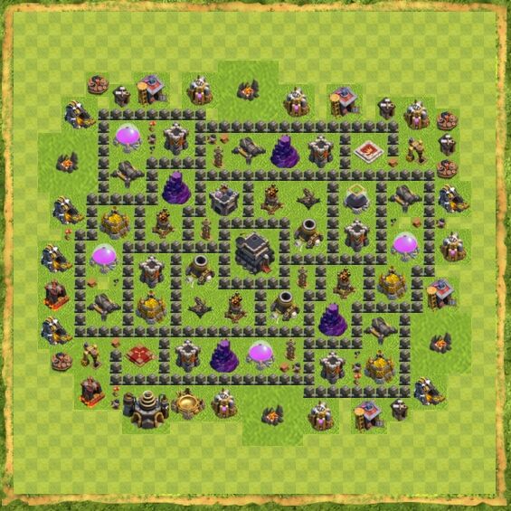 Base Defense Coc Th 9 30