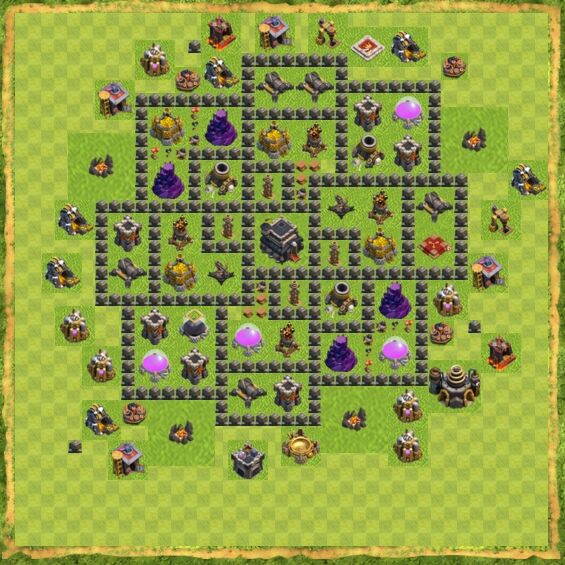 Base Defense Coc Th 9 56