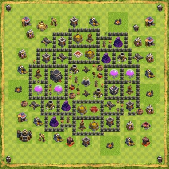 Base Hybrid Coc Th 9 8