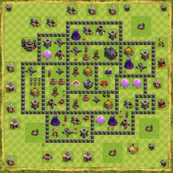 Base War Coc Th 9 18